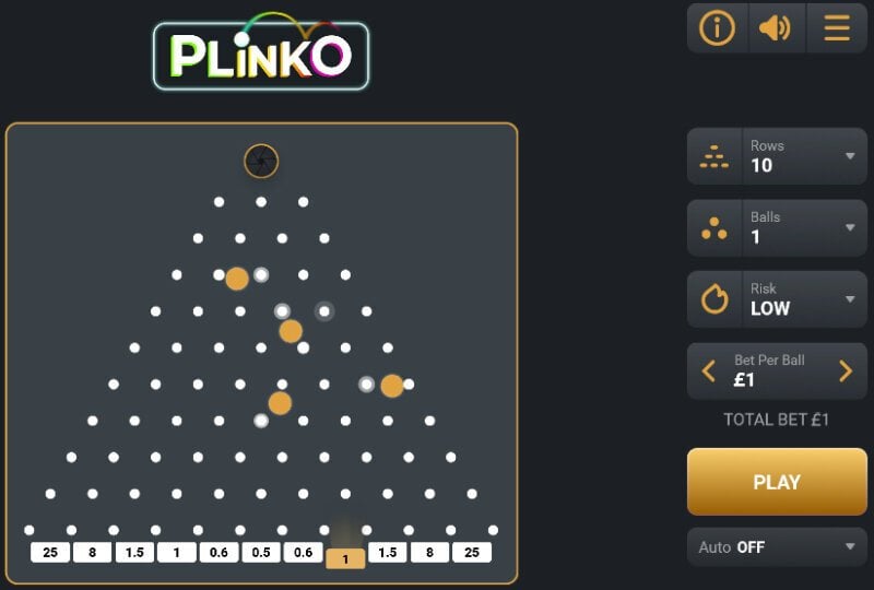 Plinko: a fair game evaluation 2025 +